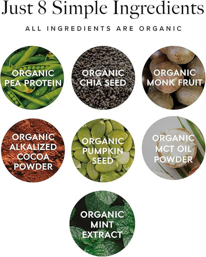 Truvani Vegan Pea Protein Powder | Mint Chocolate | 20g Organic Plant Based Protein | 20 Servings | Keto | Gluten & Dairy ...