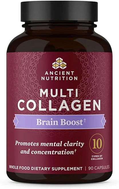 Ancient Nutrition Collagen Protein Brain Boost, 90 ct