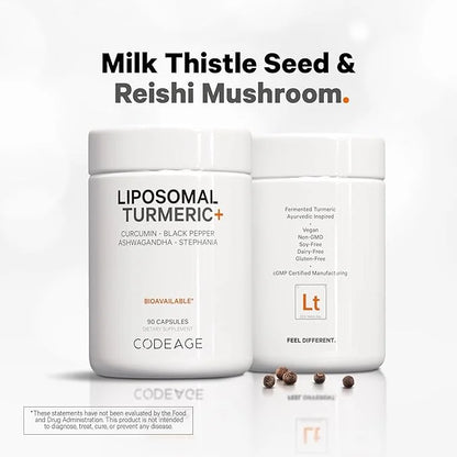 Codeage Organic Turmeric Supplement 95% Curcumin 2 Pack