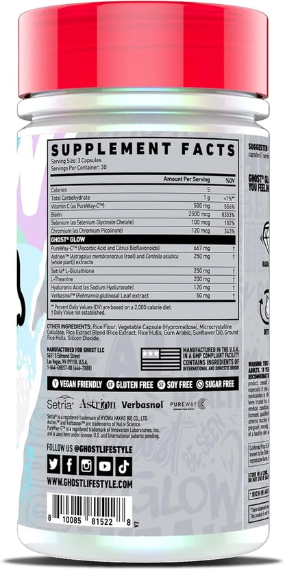 GHOST Glow Capsules: Beauty and Detox Supplement 90 Capsules