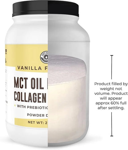 32oz Vanilla Keto MCT Powder + Collagen + Prebiotic Acacia Fibre. MCT Creamer. MCT Oil Powder from Coconuts. MCT Collagen ...