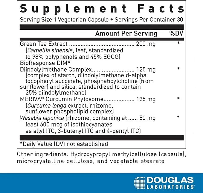 Douglas Laboratories DIM Enhanced - Supports Hormone Balance, Cellular Health & Detox* - With Antioxidants, Green Tea Extr...
