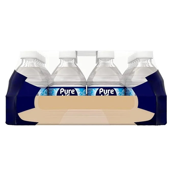 Pure Life Purified Water Bottles, 24 Pack - Still Bottled Water Enhanced with Minerals for a Crisp Taste, Plastic Bottles ...