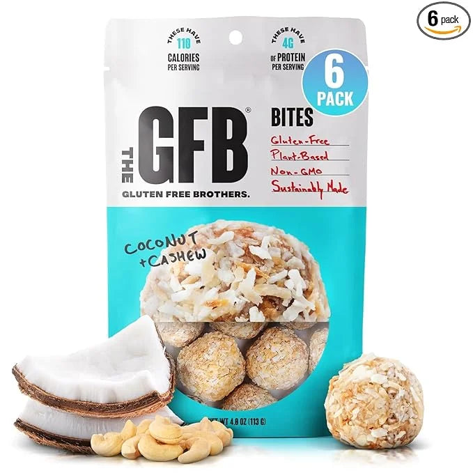 The GFB Coconut Cashew Protein Bites - Gluten Free, Plant Based, Non GMO, Sustainably Made – Ridiculously Tasty, Healthy, ...