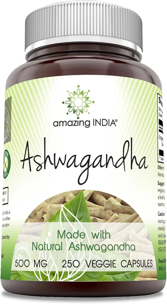 Amazing India Natural Ashwagandha 500 Mg (250)