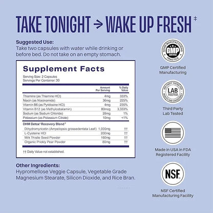DHM Detox, No Days Wasted, 30 Servings