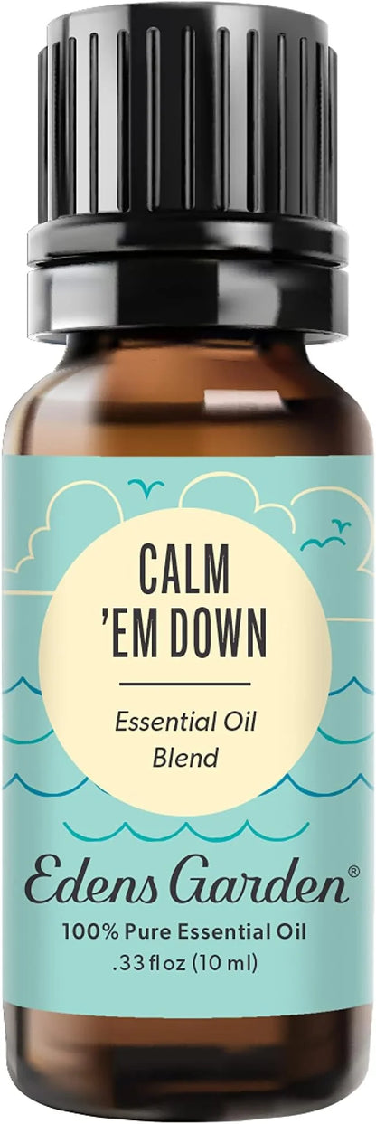 Edens Garden Calm 'Em Down OK for Kids Essential Oil Synergy Blend, 100% Pure Therapeutic Grade (Undiluted Natural/Homeopa...
