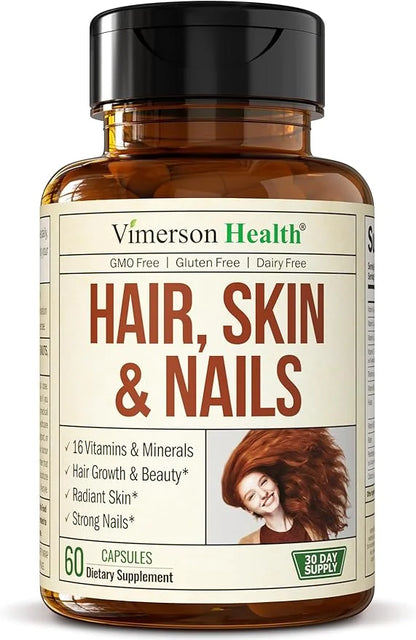 Biotin Hair, Skin & Nails Vitamins 60 Capsules