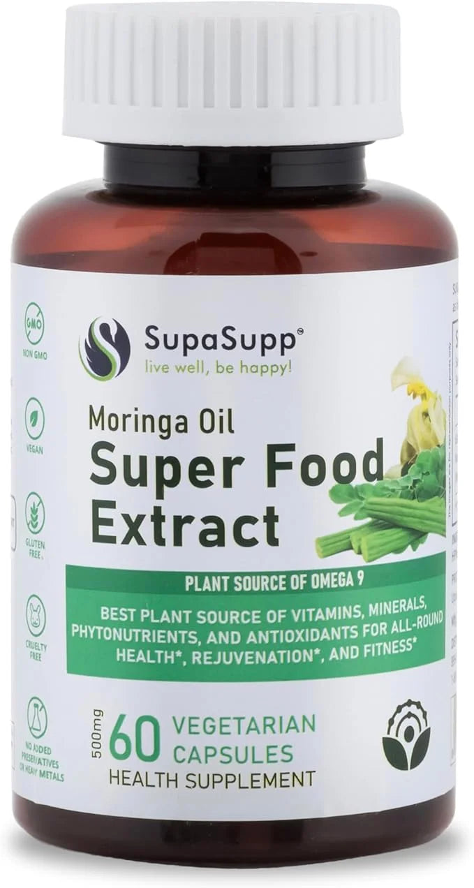 SRI SRI TATTVA Moringa Oil for Immune Support, Energy, and Skin Rejuvenation – Pure Moringa Leaf Extract Daily Supplement ...