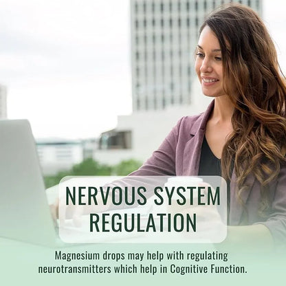 Magnesium Glycinate Supplement, Magnesium Liquid Drops 500mg Ashwagandha,