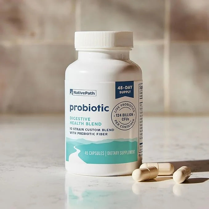 NativePath Daily Probiotic, 10-Strain Custom Blend 82 Billion 45 Count