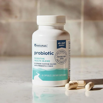 NativePath Daily Probiotic, 10-Strain Custom Blend 82 Billion 45 Count