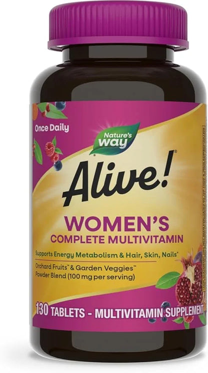 Nature's Way Alive! Daily Complete Multivitamin 130 Tablets, 130 Tablets