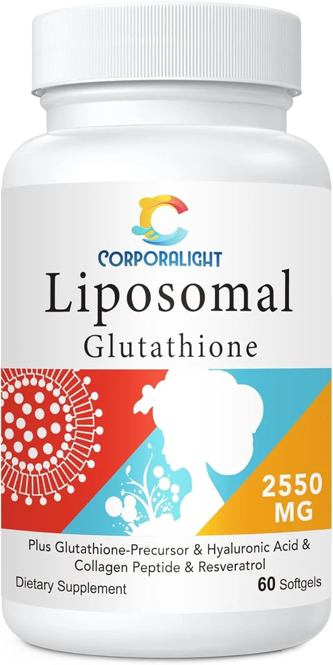 2550mg Liposomal Glutathione Softgel, High Absorption 60 Softgels