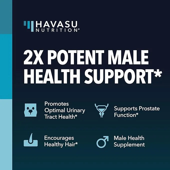 Saw Palmetto with Stinging Nettle Capsules - 2X Prostate Support Supplement for Men’s Health - 120 Count - DHT Blocker for...