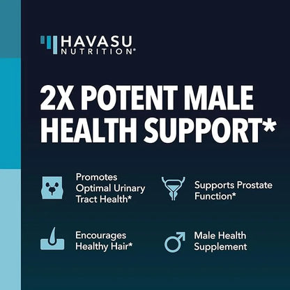 Saw Palmetto with Stinging Nettle Capsules - 2X Prostate Support Supplement for Men’s Health - 120 Count - DHT Blocker for...