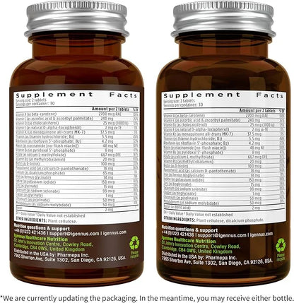 Igennus Methylated Women's Multivitamin, Methylated Folate for MTHFR, Clean Label & Sustained Release, with Iron, Non-GMO,...