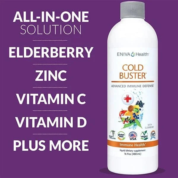 Eniva Elderberry Sambucus Immune Support Syrup, 16 oz