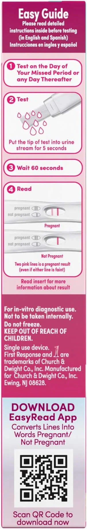 First Response Rapid Result Pregnancy Test, 2 Pack