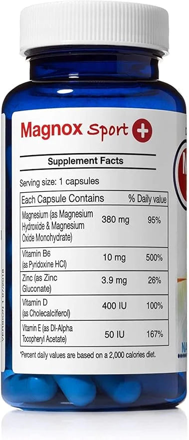 High Absorption Magnesium Premium Supplement B6,D,E Complex (60 Capsules)