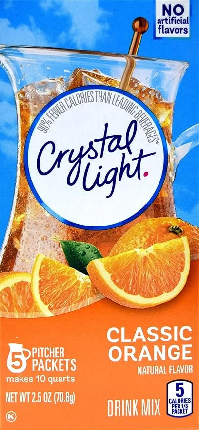 Crystal Light Pitcher Packets, Classic Orange, 2.5 OZ - Product Image