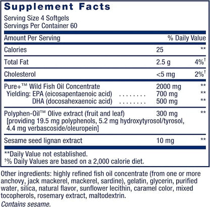 Life Extension Super Omega-3 EPA/DHA Fish 240 Softgels