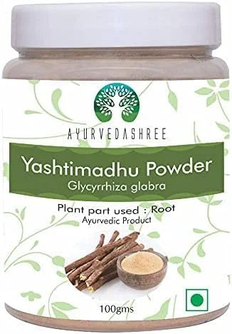 Yashtimadhu Powder 100 Gm | Natural Mulethi Powder/Licorice Powder Glycyrrhiza glabra | Supports Immunity | Mulethi | Vega...