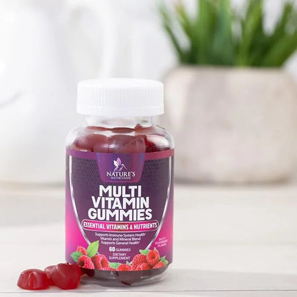 Multivitamin Gummies, Extra Strength Daily Multi B6, B12, B12, Zinc 60 Gummies