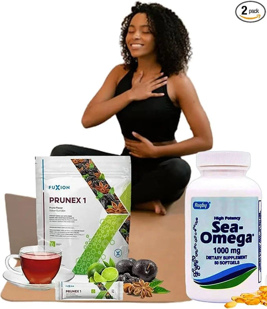 50-Day Supply - Prunex 1 by Detox,5000mg per Health,1000mg Fish