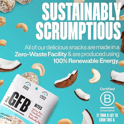 The GFB Coconut Cashew Protein Bites - Gluten Free, Plant Based, Non GMO, Sustainably Made – Ridiculously Tasty, Healthy, ...