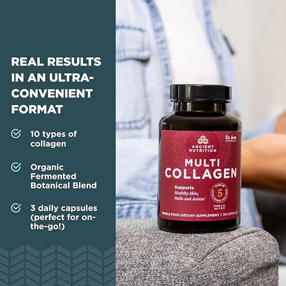 Ancient Nutrition Collagen Peptides Capsules Supplement, Hydrolyzed Collagen Pills for Women & Men, Supports Healthy Skin ...