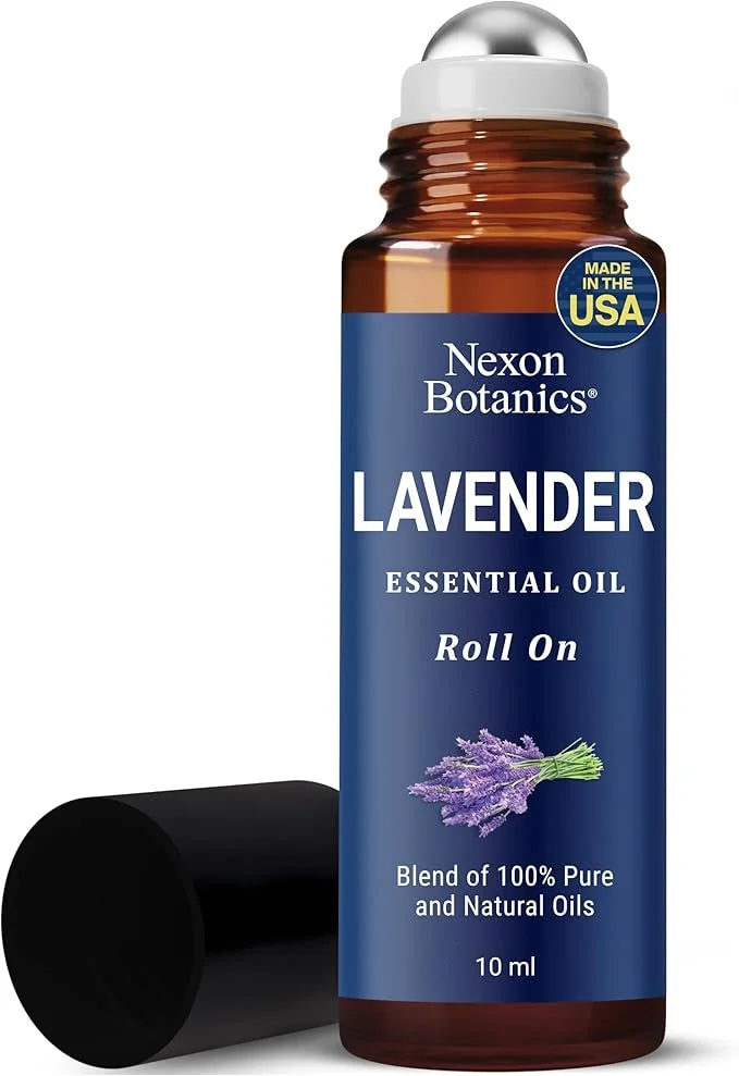 Lavender Essential Oil Roll-On 10 ml - Pure, Natural & Prediluted Oil Blend Roller for Calmness, Relaxation & Skin Care - ...