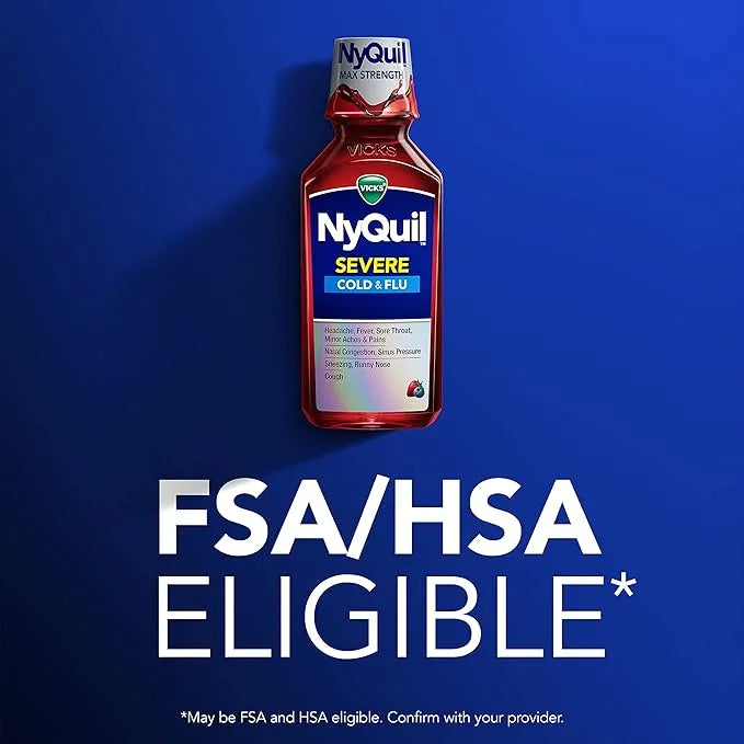 Vicks NyQuil SEVERE Cold, Flu, and 2x12 fl