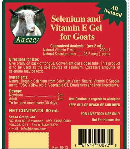 Kaeco Selenium & Vitamin E Gel 80 mL