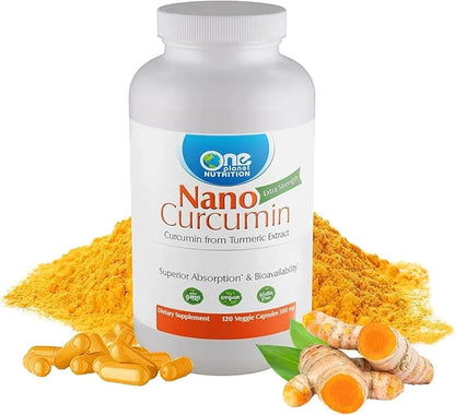 Nano Curcumin 500mg — Turmeric Curcumin 120 Veggie