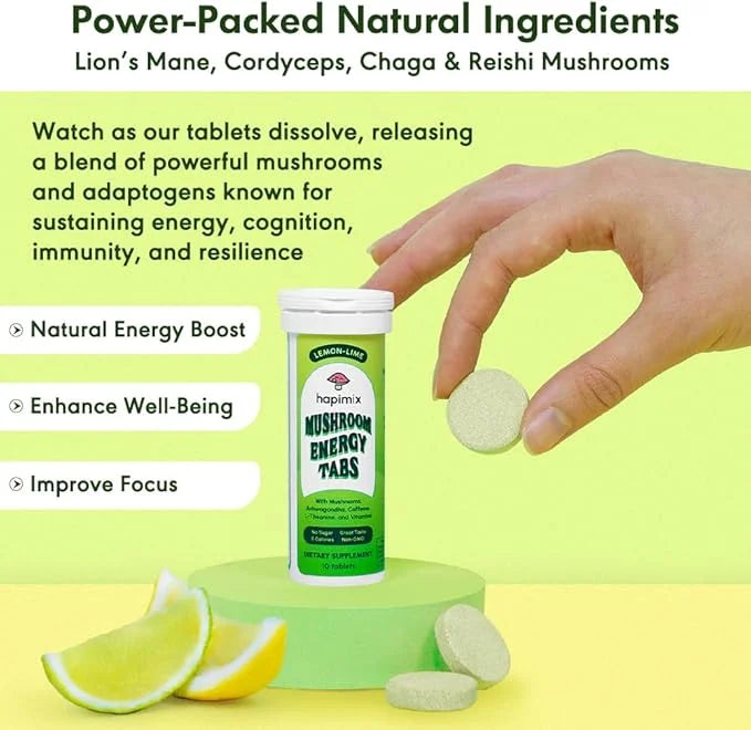 Natural Energy Tablets 8 Powerful 50mg Caffeine 10 Servings
