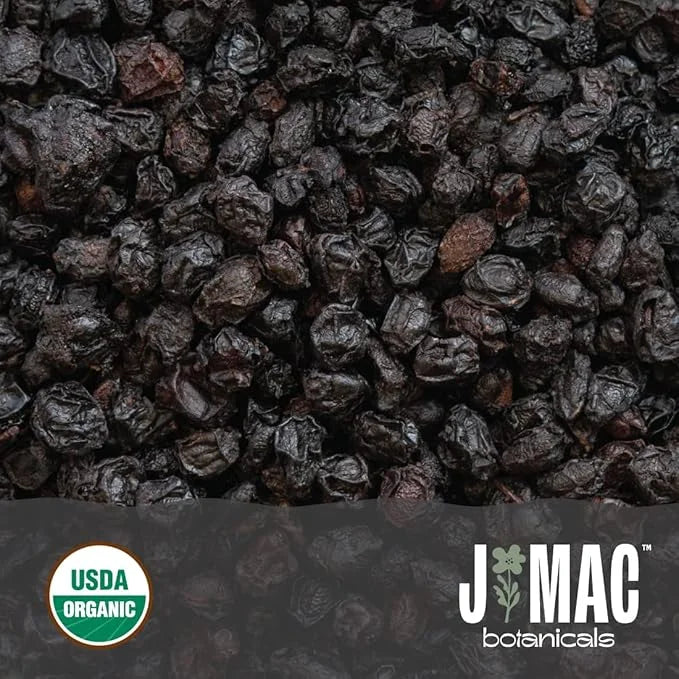 J Mac Botanicals, Organic Dried Elderberry (16 oz.)