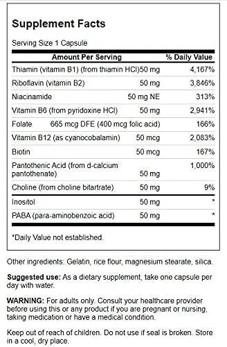 Swanson B-50 B-Complex 250 Capsules