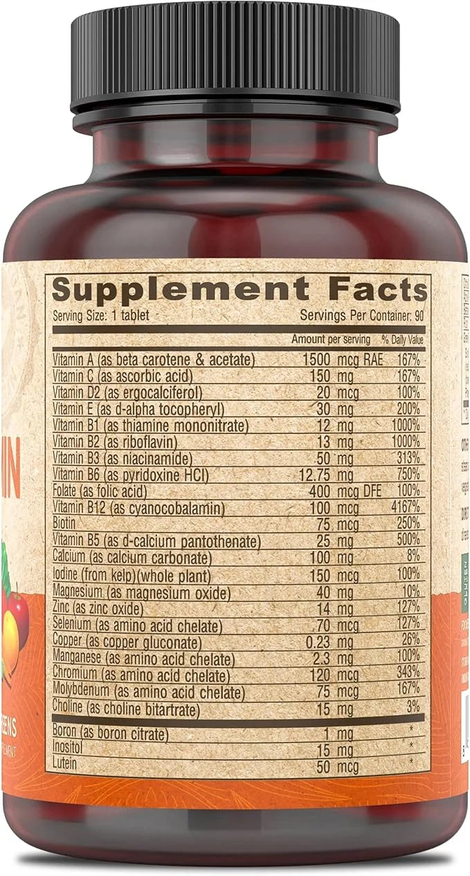 DEVA Vegan Multivitamin and Mineral Supplement 90 Coated 2)