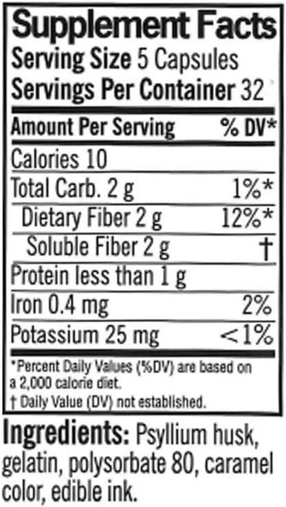 Quality Choice Daily Fiber Capsules 160 Count