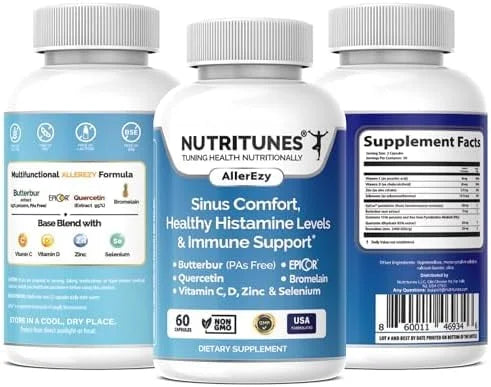AllerEzy – Supports Healthy Histamine Levels, 60 Capsules
