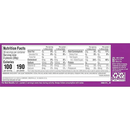 CLIF BLOKS - Mountain Berry Flavor - Energy Chews - Non-GMO - Plant Based - Fast Fuel for Cycling and Running - Quick Carb...