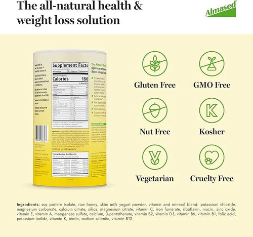 Almased Meal Replacement Shake 17.6 oz (6 Pack)