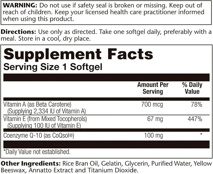 Solaray Bio CoQ-10 100 mg (60 CT)