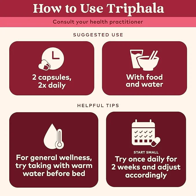 Organic India Triphala Capsules Organic 180 Capsules