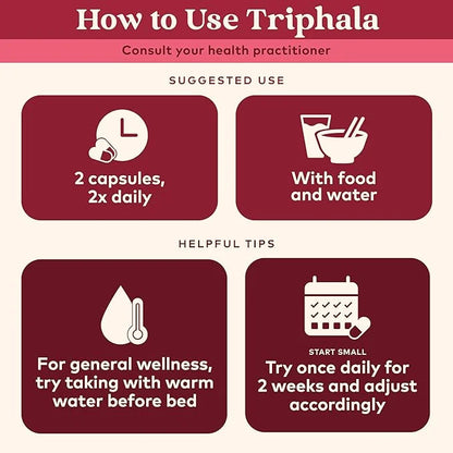Organic India Triphala Capsules Organic 180 Capsules