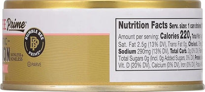 Bumble Bee Prime Atlantic Salmon, 5 oz Cans (Pack of 12) - Premium Salmon - 24g Protein per Serving - Gluten Free & Kosher...