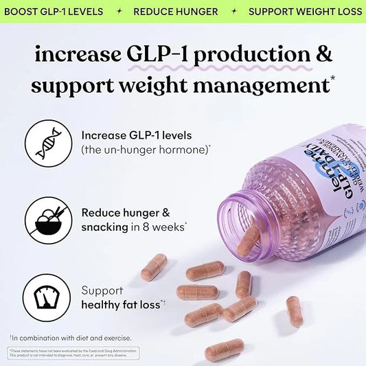 Lemme GLP-1 Daily, Reduce Hunger & Cravings, Boost GLP-1 Production, Support Fat Loss and Weight Management with Clinicall...