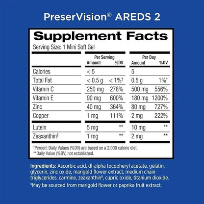 PreserVision AREDS 2 Eye Vitamin & 120 Softgels