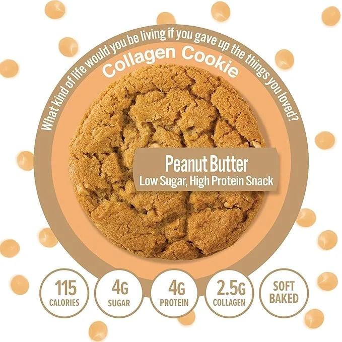 321glo Collagen Cookies | Soft Baked, High Protein Cookies | Low Carb, Low Sugar | Keto Snack for Women, Men, & Kids | 12 ...